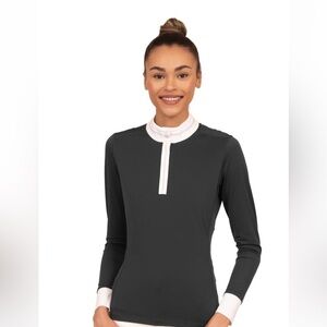 Chestnut Bay | SkyCool® Show Shirt in Raven Gray